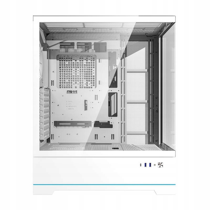 Корпус для ПК DarkFlash DY451L Midi Tower ATX, ігровий, білий (з нижнім розміщенням БЖ)