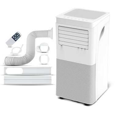 Мобільний кондиціонер, 9000 BTU, 2.9 кВт, з Wi-Fi, обігрів/охолодження, з пультом керування