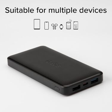 Power Bank SBS Slim 20000 mAh 100W з LCD-дисплеєм: зарядка для Apple, Samsung, MacBook, iPad, планшетів та ноутбуків