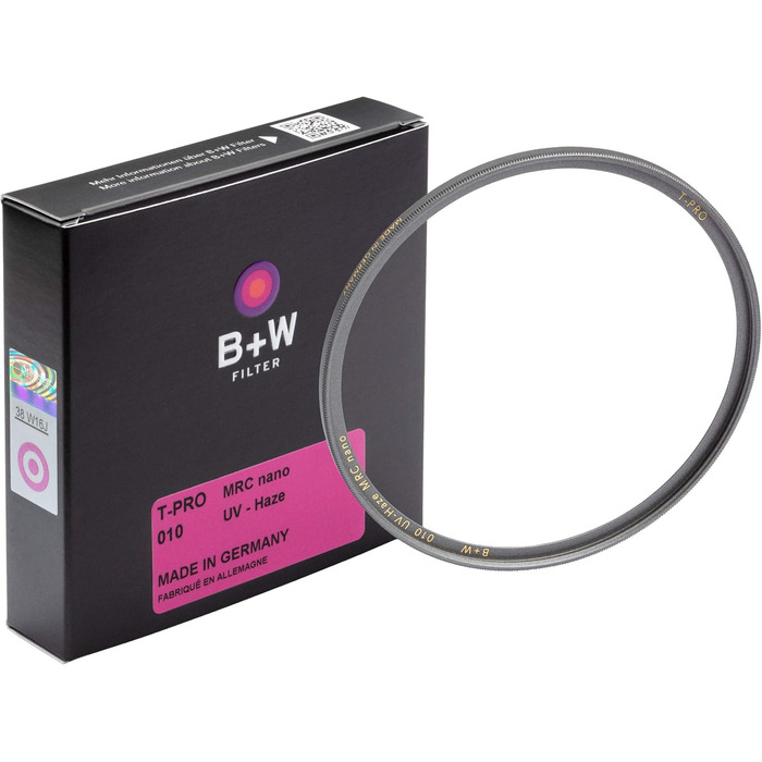 Фільтр B+W 010 UV-Haze- und Schutz-Filter T-Pro, 77 мм, MRC Nano, Titan-Finish, Ultra Slim