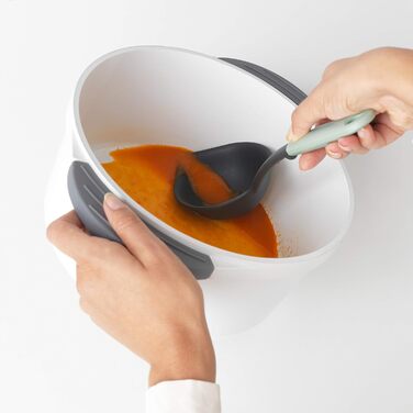 Набір кухонного начиння Brabantia Tasty+ з підставкою (шумовка з скребком)