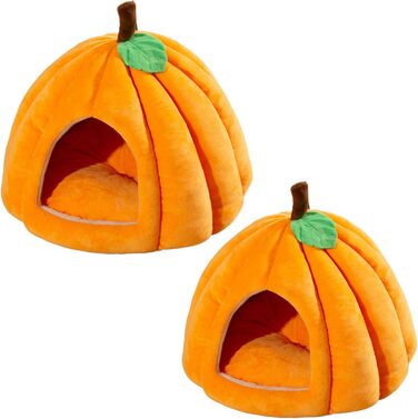 Кігтечка-будиночок для котів на Хелловін, форма гарбуза, тепла та м'яка (L)
