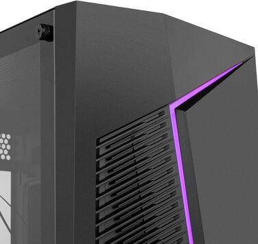 Комп'ютерний корпус INFINITITY ZETA NOX COOLBAY RX - NXCBAYRX, ATX/Micro ATX, USB 3.0, металева сітка, підтримка 3 вентиляторів, 4 HDD, відеокарта до 370 мм, чорний