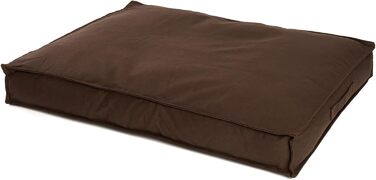 Premium Dog Bed, Dog Mat, Washable Canvas, Orthopedic Memory Foam, Viscoelastic Filling, Soft Dog Bed for Small Dogs, Vintage Canvas Fabric, Mattress PDB1007 S 65x50 Dog Sofa (L 90 x W 70 x H 15 cm, brown)