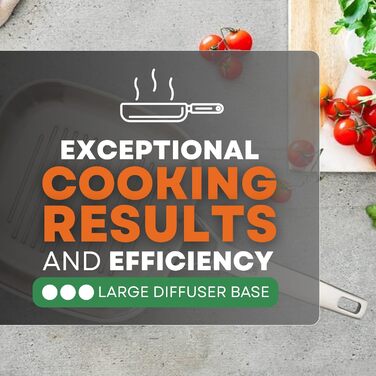 Бра Signature Гриль-сковорода рифлена 24 см з нержавіючої сталі, універсальна для всіх плит