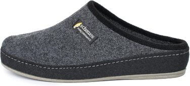 Чоловічі фетрові домашні тапочки Schawos 6030 з устілкою, жорсткою підошвою, неслизькі, сірі, 42 EU