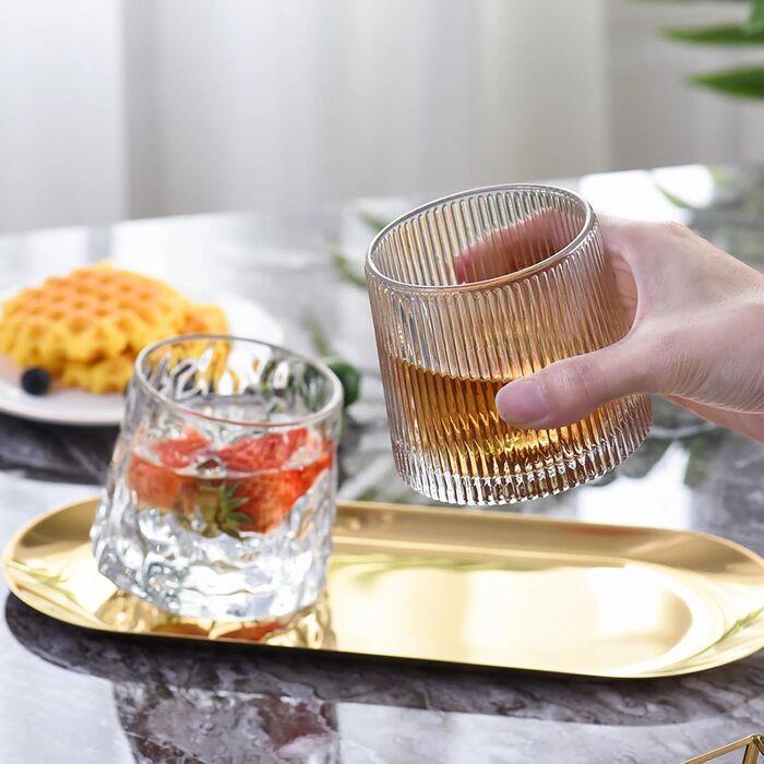 Набір склянок для віскі Webao Old Fashioned з кришталю, 160 мл (набір з 2 шт.)