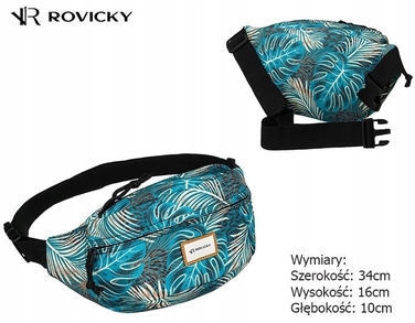 Жіноча поясна сумка-бананка Rovicky з квітковим принтом, багатокольорова