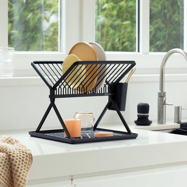 Складана сушарка для посуду Brabantia, компактна, металева
