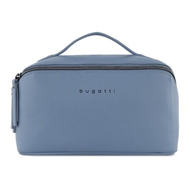 Дорожня косметичка Bugatti Alata Denim — містка сумка для макіяжу та аксесуарів з широким отвором, розмір M