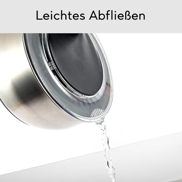 Салатниця-швидкокрутка з нержавіючої сталі – для миття, просушування та зберігання салату. BPA-free, об'єм 4,5 л, з ручним приводом