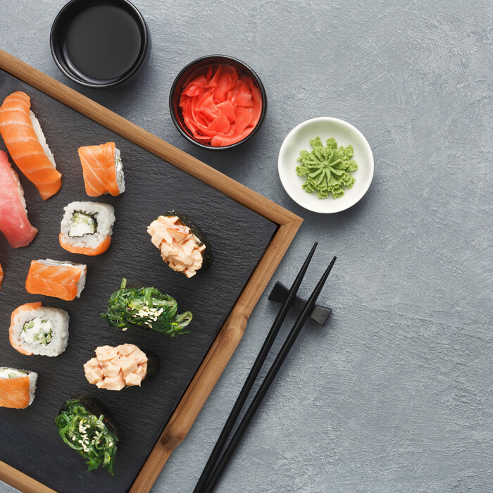 Relaxdays Serving Tray with Slate Plate