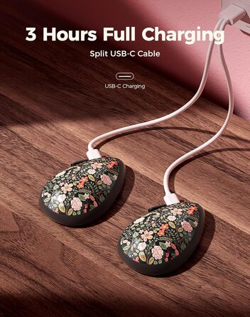 Електричні грілки для рук OCOOPA 2 шт., стильні, у формі діаманта з магнітом, акумуляторні, для жінок, подарунок на Новий рік, для Рейно, туризму, кемпінгу