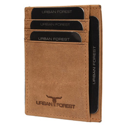 Картхолдер Urban Forest Chris Hunter Cognac для чоловіків - мінімалістичний шкіряний гаманець