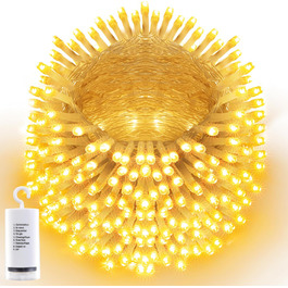 Льохтерна гірлянда Joomer на 20 метрів, 200 LED, тепле світло, таймер, 8 режимів, для прикраси ялинки, балкона, кімнати, вечірки, весілля, фестивалю, вологостійка