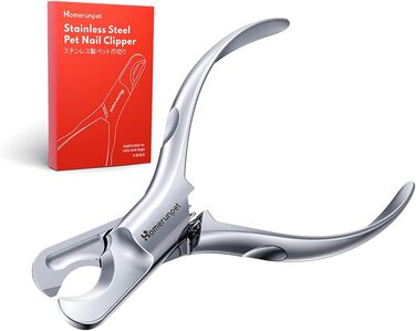Ножиці для обрізання кігтів котів HomeRunPet з мартенситної сталі - професійні, безпечні, з антиковзними ручками