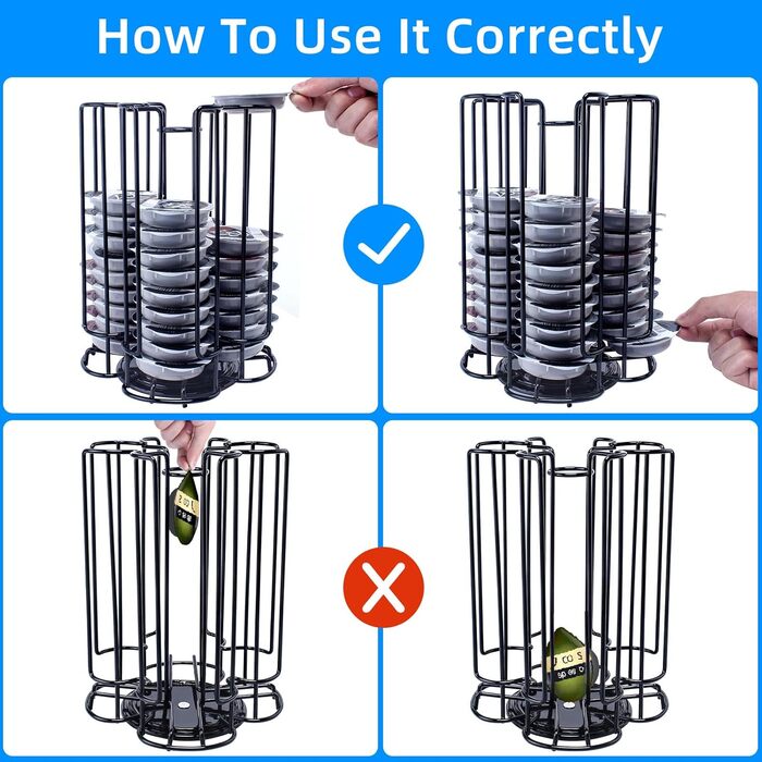 Тримач для капсул кави TegoVE сумісний з Tassimo, на 52 капсули, чорний