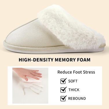 Домашні тапочки жіночі чоловічі зимові, плюшеві, теплі, з підкладкою, зручні, антиковзні, бежеві, 40/41 EU