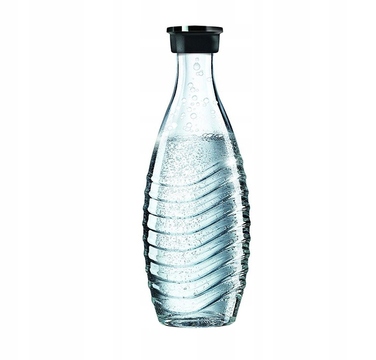 Сифон для води SodaStream Crystal 2.0, скляний графин + балон CO2, чорний