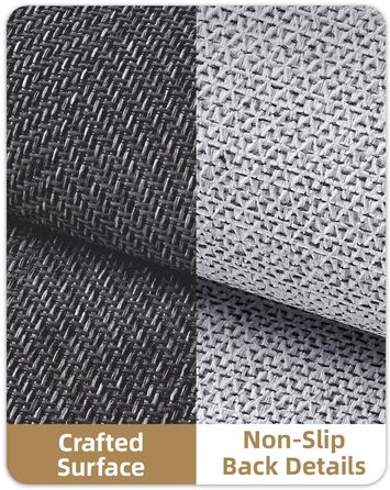 Килимок для дому COLOR&GEOMETRY 43x76 см, сірий, машинне прання, неслизький, для входу, вбираючий, для передпокою, коридору