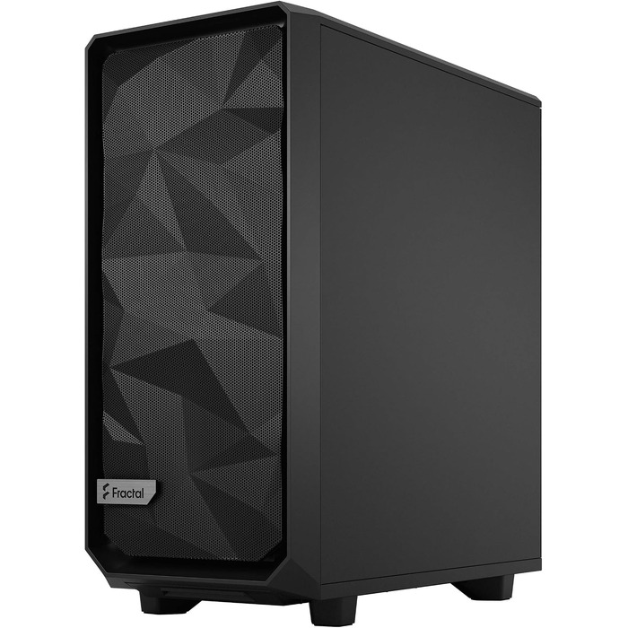 Корпус для ПК Fractal Design Meshify 2 Compact Black ATX, Mid Tower, високий повітряний потік, глуха бічна панель