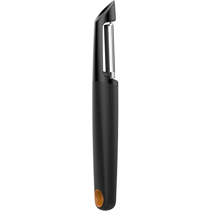 Овочечистка Fiskars Functional Form 18 см, сталь/пластик, чорно-помаранчевий (1014419)