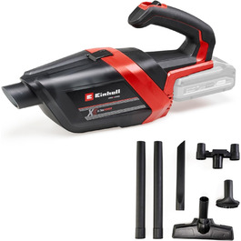 Акумуляторний пилосос ручний Einhell TE-HV 18/06 Li-Solo Power X-Change (18V, 72 мбар, насадки в комплекті, 0.6 л, без акумулятора)