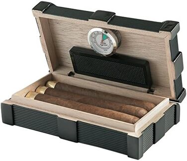 Вологомірний вологозберігаючий вологомір Egoist Premiuem для сигар - чорний (JK00130)