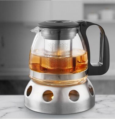 Скляна чайник T24 з ситечком, 1250 мл (без підставки)