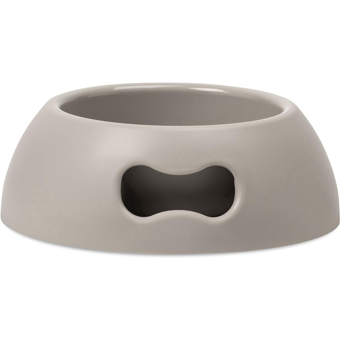 Миска для собак UNITED PETS Pappy, екологічна, зроблена в Італії, 1100 мл, сірий колір, M