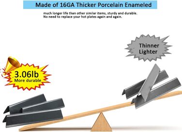 Запчастина для гриля Weber Spirit I & II 200, Spirit E-210, E-220, S-210, S-220: емальовані решітки Flavorizer Bars (замінник 7637)