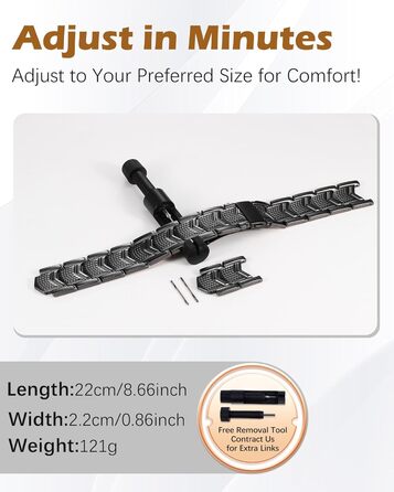 Медальйон з міді для чоловіків, 99% масивна мідь, магнітний браслет з магнітами, регульований розмір, з подарунковою коробкою (чорний щит)