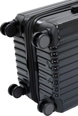 Чемодан з замком TSA, набір валіз, валіза-тролей, жорсткий корпус, чорний (Мітлер)
