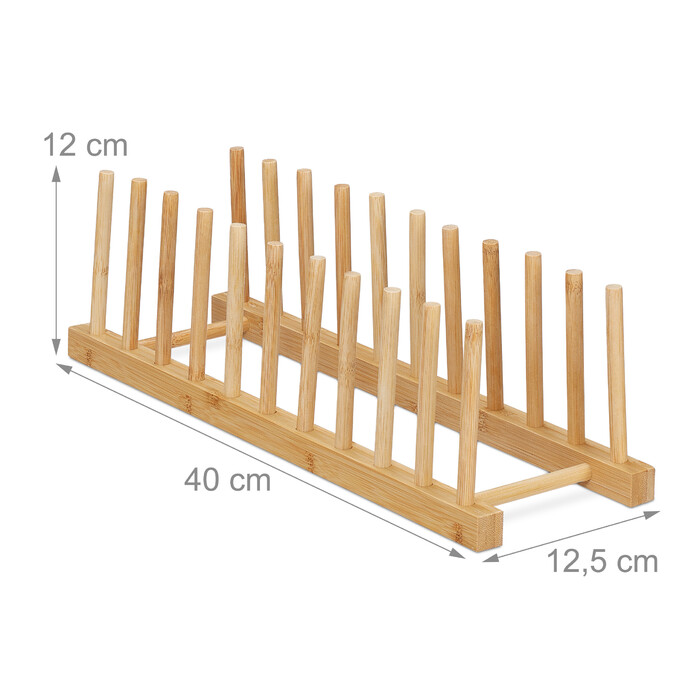 Relaxdays Bamboo Counter Stand