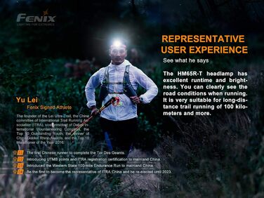 Налобний ліхтар FENIX HM65R-T, чорний, для дорослих, світлодіодний