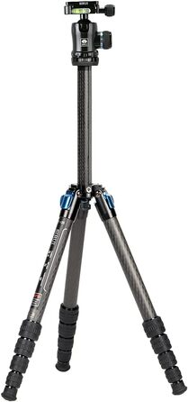 Штатив SIRUI ST-125+K10X з вуглецевого волокна, з відео-головкою для панорамної зйомки, трикутною центральною колоною, для DSLR, 4 секції, 166см, 3KG