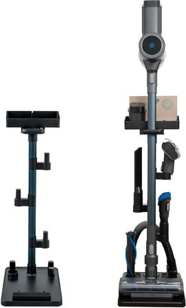 hoogo orga-nicer ST007 | Universal Stand Holder for Cordless Vacuum Cleaners with Suction Tubes from 32-46 mm Ø | Easy Assembly without Drilling | Stand Floor Stand Battery Stick Vacuum Accessories