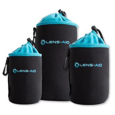 Захисний чохол для об'єктива Lens-Aid з флісовою підкладкою (набір 3 шт. S, M, L)