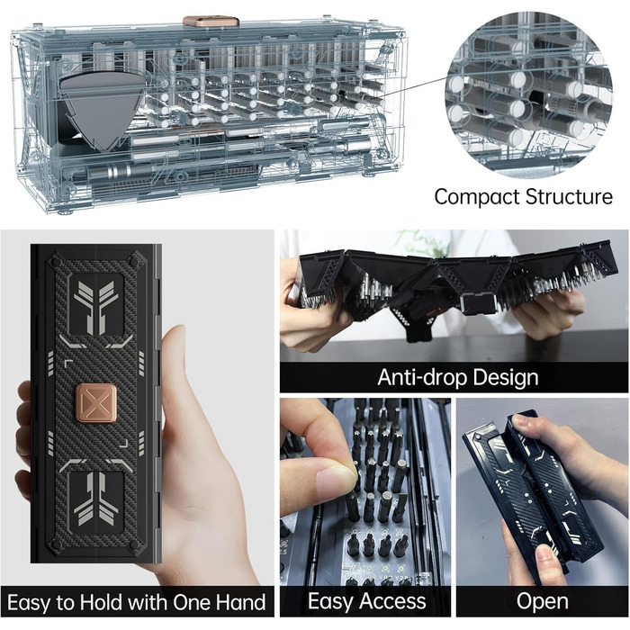 Електрична викрутка JAKEMY 180 в 1 з 3 режимами крутного моменту, набір для дрібної механіки, моделювання, міні-викрутка з акумулятором для ноутбука, телефону, годинника, окулярів