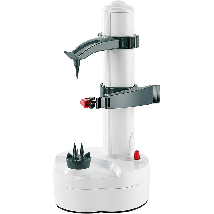 Rosenstein & Söhne Electric Peeler: Electric Fruit and Vegetable Peeler, Stainless Steel Blade (Apple Peeler, Potato Peeler, Automatic)
