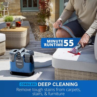 Vacmaster Бездротовий мийний пилосос для килимів, меблів та авто. Потужний, 15Kpa, 24V