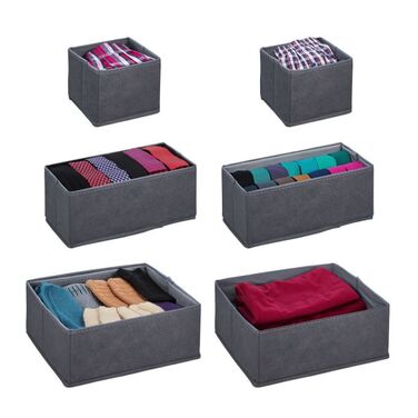 Relaxdays Drawer Organizer 6-Piece Set