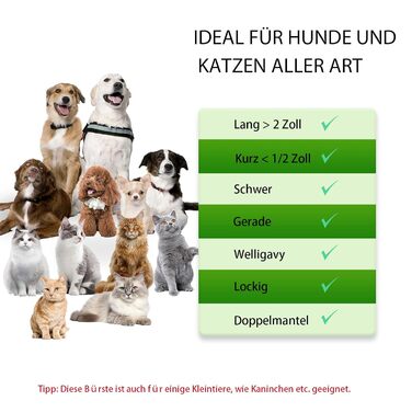 Щітка для собак та котів – самоочисна, легка у чищенні, зменшує випадання шерсті, видаляє волосся. Підходить для великих, середніх та маленьких тварин з довгою та короткою шерстю. Зелена (3 шт., нова)