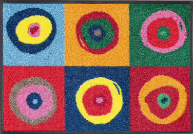 Washable and dryable doormat, Sergej 40x60 cm, for indoor and outdoor use, washable, multicolored