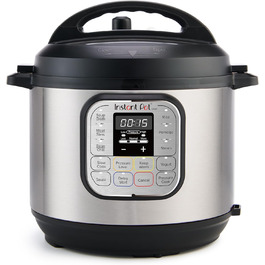 Instant Pot Duo: Мультиварка 7-в-1, 5.7 л, нержавіюча сталь. Мультикухня для приготування супів, рису, йогурту та іншого.