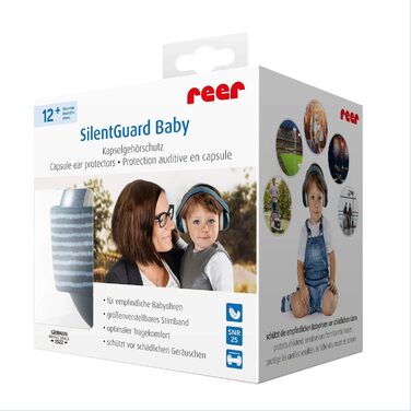 Навушники для захисту слуху Reer Baby SilentGuard для хлопчиків, м'які, легкі, зріст, блакитні (1 шт.)