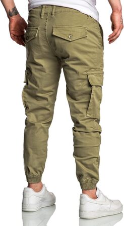 Чоловічі штани карго чинос джинси Herren R7020 оливкового кольору, розмір 33W