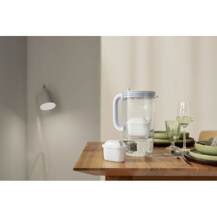 Скляний фільтр-відстоювач BRITA Glass + 1 фільтр Pure Performance та 2 фільтри Hard Water