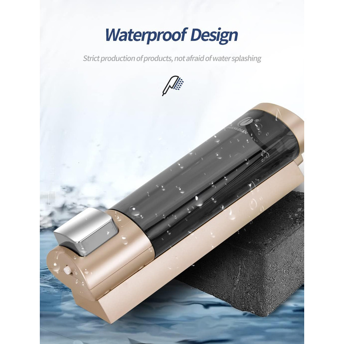 Механічний дозатор мила CHUANGDIAN для стін, 200 мл, білий (Einfach Gold)