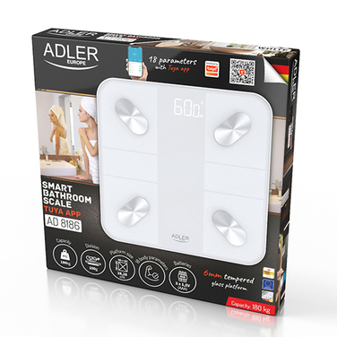 Ваги для ванної кімнати ADLER SMARTSCALE